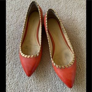 Carmen Marc Valvo leather flats
